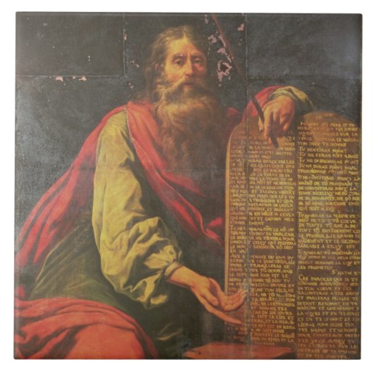 Carreau Moïse et les comprimés de la loi (Devant)