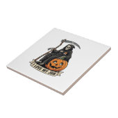 Carreau Moissonneur de l'amour Emploi Faucheuse Halloween (Côté)
