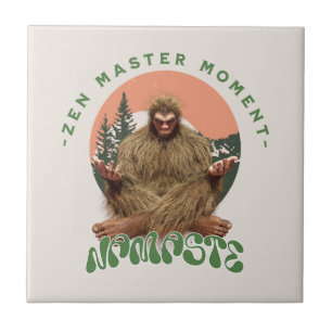 Carreau Moment de maître zen Namaste - Méditation de Bigfo