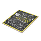 Carreau Mon amour et inspiration CeramicTile de fille (Côté)