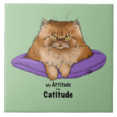 Carreau Mon Attitude a une Catitude (Devant)