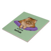 Carreau Mon Attitude a une Catitude (Côté)