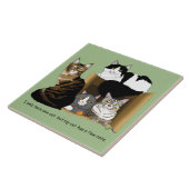 Carreau Mon chat a des chats (Côté)