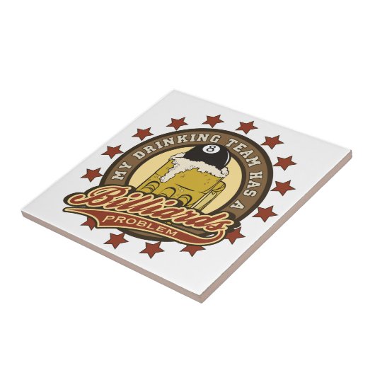 Carreau Mon équipe potable a un problème de billards (Côté)