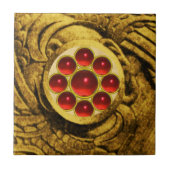 Carreau MON GEM rouge (Devant)