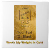 Carreau Mon Poids En Or (Devant)