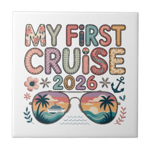 Carreau Mon Premier Croisière 2026, Cadeau de Vacances pou