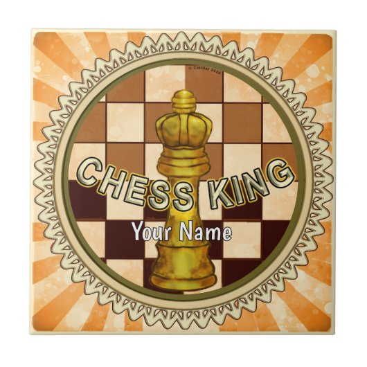 Carreau Mon roi d'échecs (Devant)