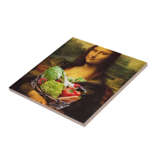 Carreau Mona Lisa aime les légumes (Côté)