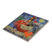 Carreau Mona Lisa Fun Zodiac Whimsical (Côté)