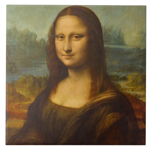 Carreau Mona Lisa, La Joconde, 1503 par Leonardo da Vinci (Devant)