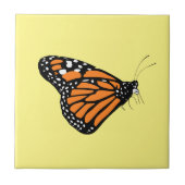 Carreau Monarque Papillon Illustration orange et jaune (Devant)