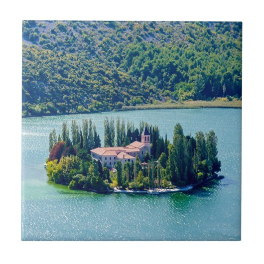 Carreau Monastère de Visovac à Krka NP - Croatie (Devant)