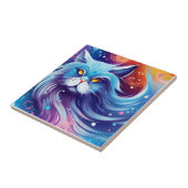 Carreau Monde abstrait de couleurs de chat de rêve (Côté)