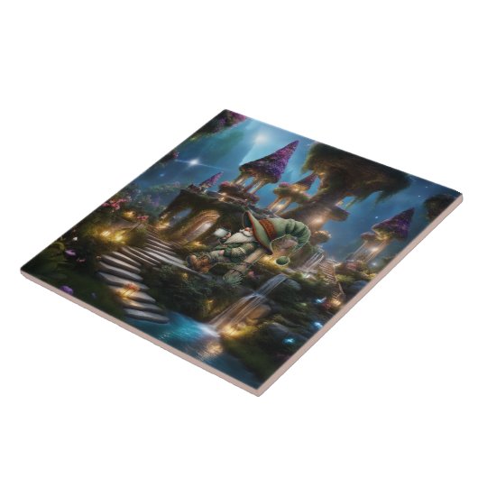 Carreau Monde de gnome fantastique (Côté)