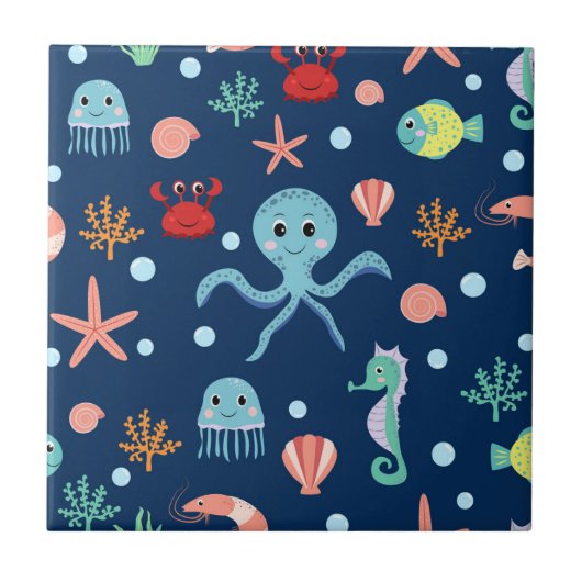 Carreau Monde marin (Devant)