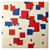 Carreau Mondrian - Composition en couleur A (Devant)