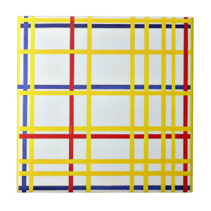 Carreau Mondrian - New York City I, art abstrait