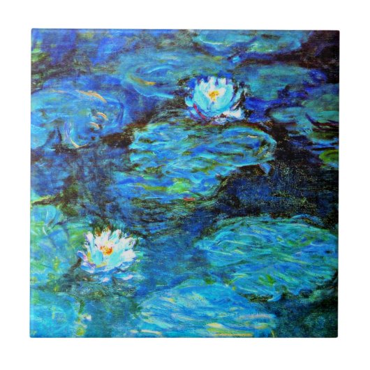 Carreau Monet - Blue Water-Lys (Devant)