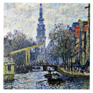 Carreau Monet : Canal à Amsterdam