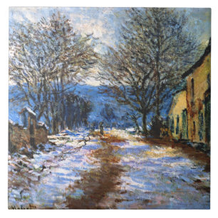 Carreau Monet - Effet de la neige à Limetz,