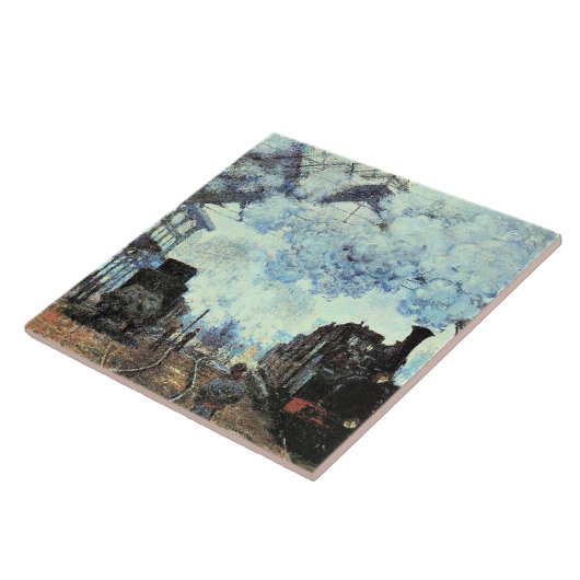 Carreau Monet - Gare St. Lazare, Arrivée du train (Côté)