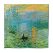 Carreau Monet Impressionisme Sunrise Tile (Devant)