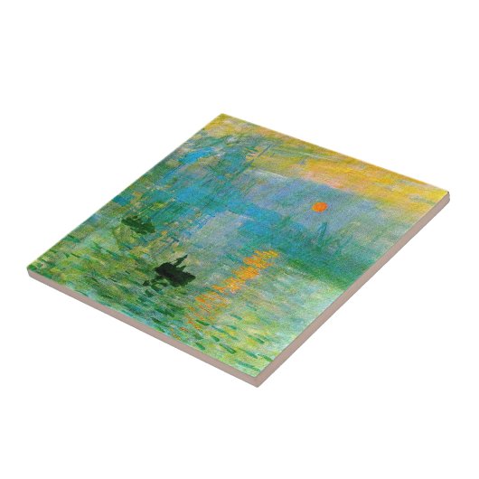 Carreau Monet Impressionisme Sunrise Tile (Côté)