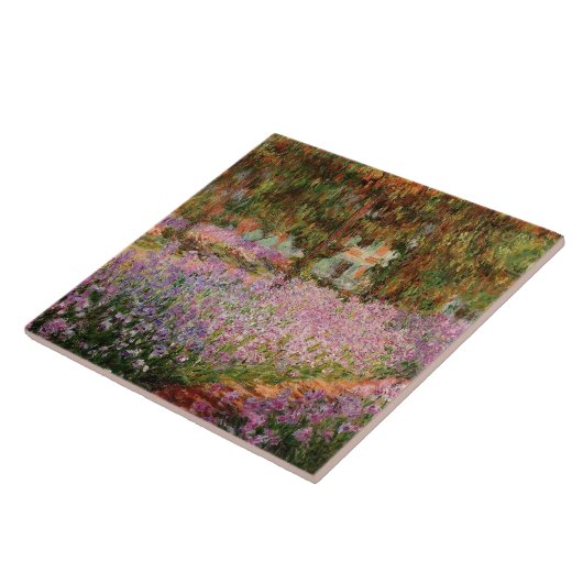 Carreau Monet - Irises dans le jardin de Monet (Côté)