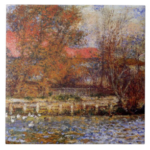 Carreau Monet - L'étang de canard, peinture d'art