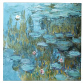 Carreau Monet - Lys d'eau (turquoise), (Devant)