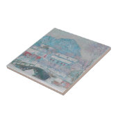 Carreau Monet - Norvège, Village de Sandviken dans la neig (Côté)