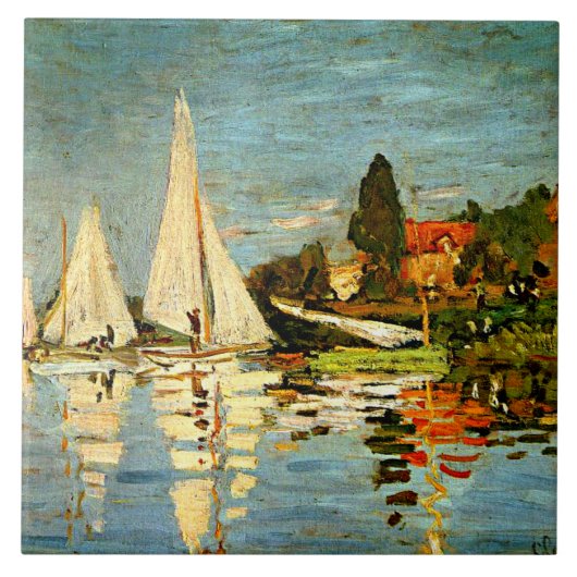 Carreau Monet - Regatta à Argenteuil, (Devant)