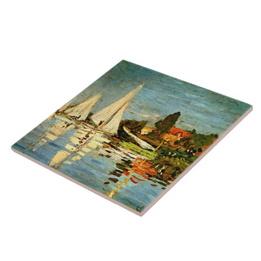 Carreau Monet - Regatta à Argenteuil, (Côté)