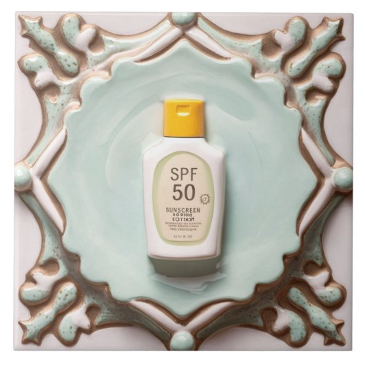 Carreau Monnaie écran solaire Lotion écran soleil drôle Sa (Devant)