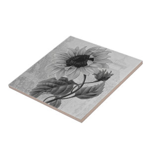 Carreau Monochrome de Helianthus de tournesol