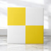 Carreau Monochrome en damier jaune et blanc