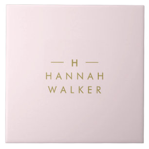 Carreau Monogram Blush   Elegant Gold Minimum