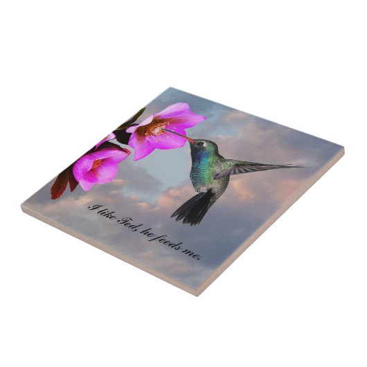 CARREAU MONOGRAM HUMMINGBIRD (Côté)