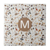Carreau Monogram Terrazzo Style moderne pierre (Devant)