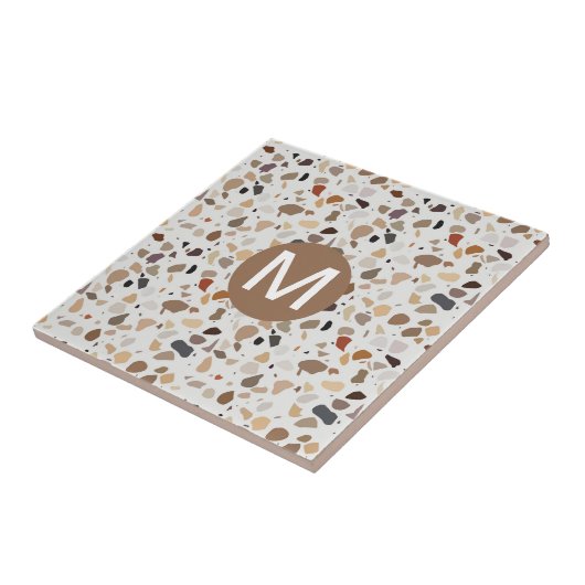 Carreau Monogram Terrazzo Style moderne pierre (Côté)