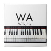 Carreau Monogramme ajouter le nom de la lettre initiale te (Devant)