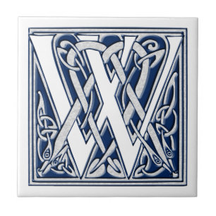 Carreau Monogramme celtique de W