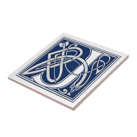 Carreau Monogramme Celtique J (Côté)