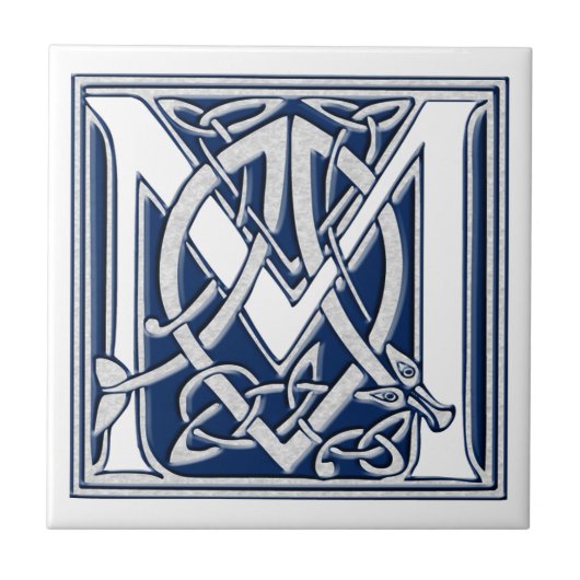 Carreau Monogramme Celtique M (Devant)