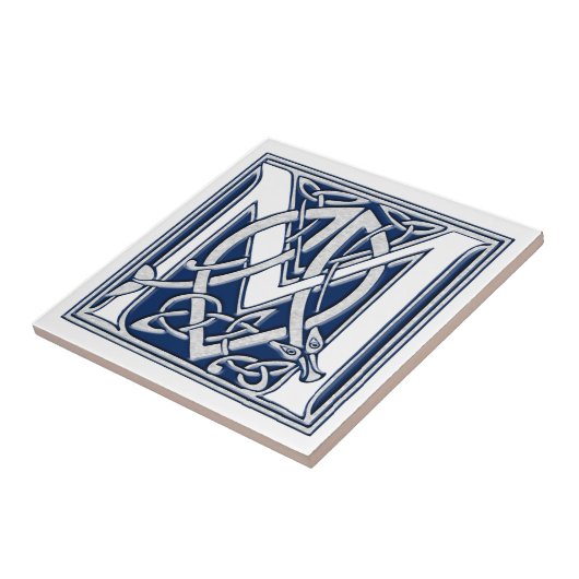 Carreau Monogramme Celtique M (Côté)