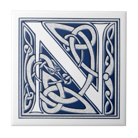 Carreau Monogramme Celtique N (Devant)