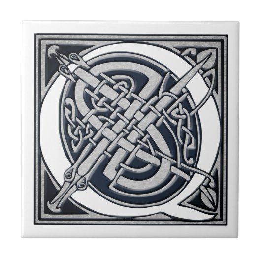 Carreau Monogramme Celtique Q (Devant)