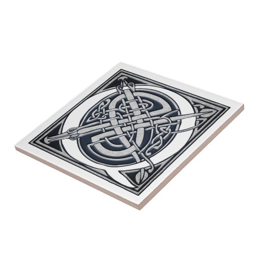 Carreau Monogramme Celtique Q (Côté)