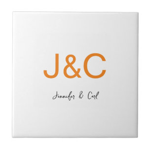 Carreau Monogramme classique professionnel minimaliste sim